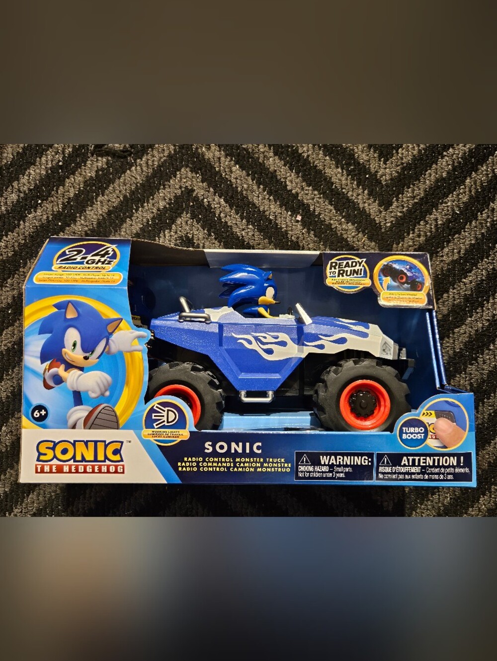Sonic The Hedgehog Blue Radio Control Monster Truck
